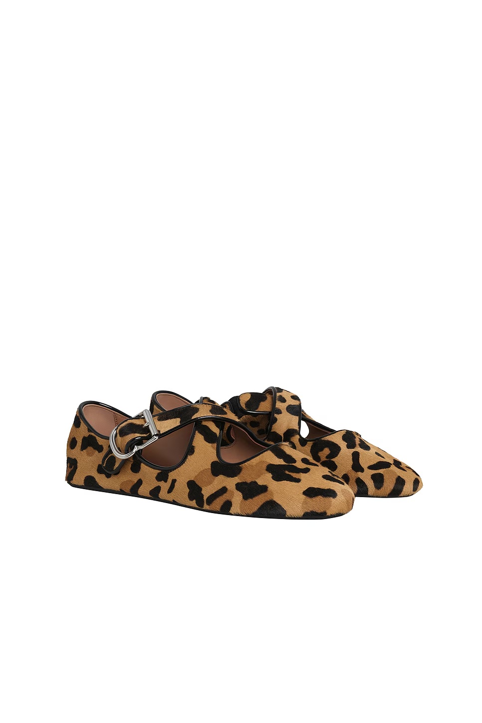 ALAΪA Criss Cross Ballet Flat Brun Sepia