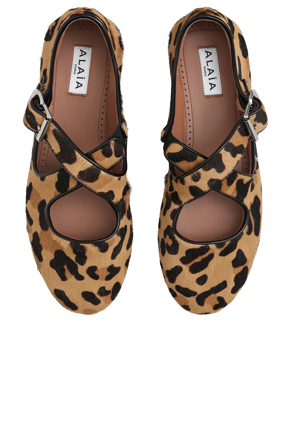 ALAΪA Criss Cross Ballet Flat Brun Sepia