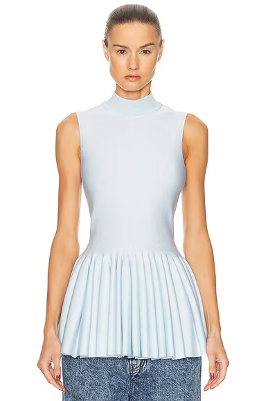 Godet Top Bleu Neige