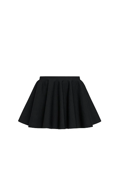 ALAΪA Godet Skirt Noir Alaia