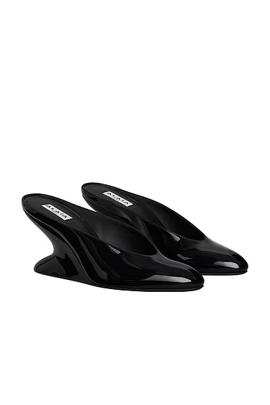 Wedge Mule Noir