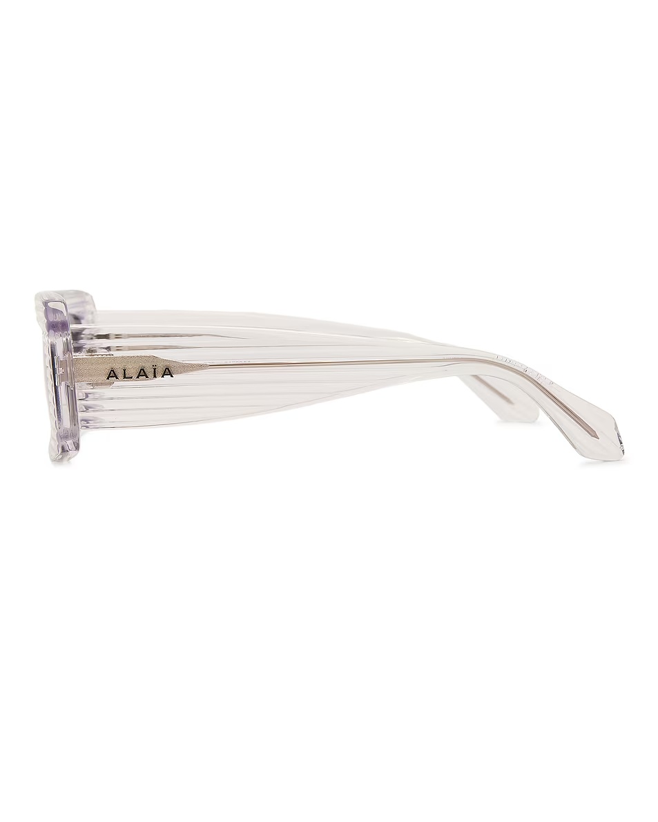 Rectangular Sunglasses Crystal & Grey