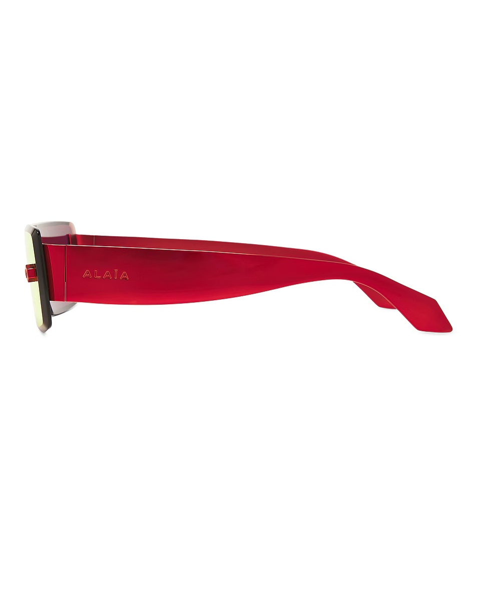 Rectangular Sunglasses Red