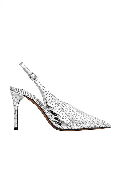 Slingback Pump Argent