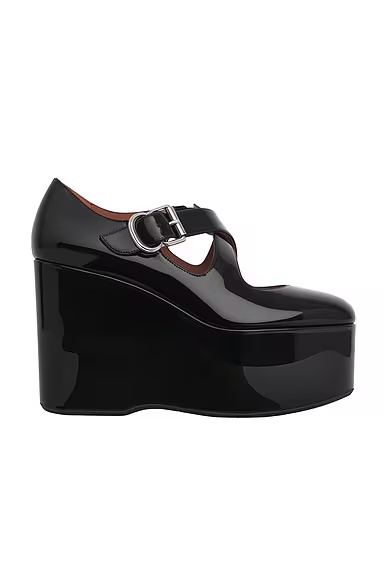 Criss Cross Wedge Black
