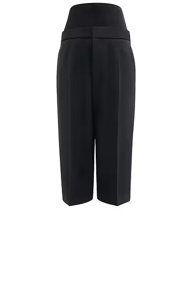 High Waisted Bermuda Short Noir