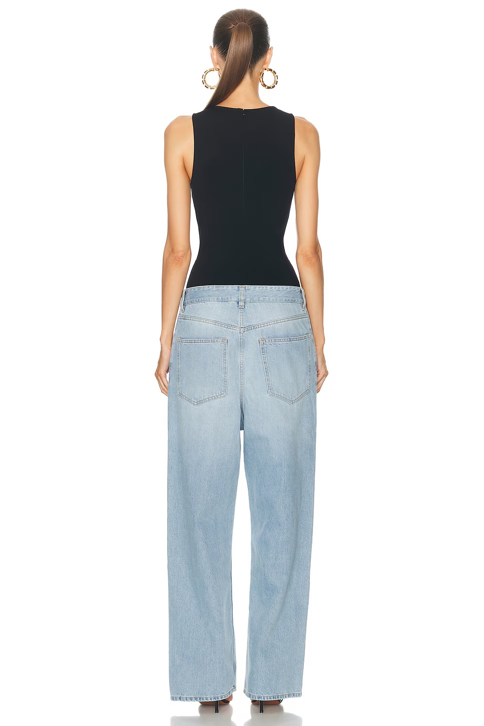Wide Leg Jumpsuit Bleu Clair