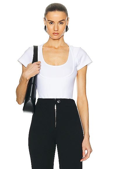 T-shirt Bodysuit Blanc