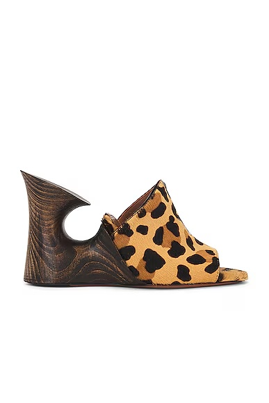 Sculpture Mule Sandal Brun Sepia