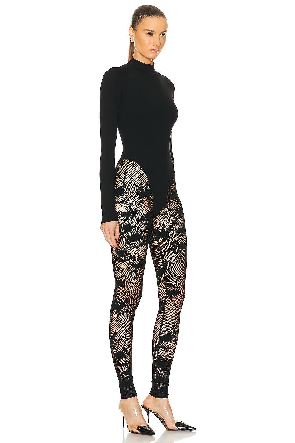 Turtleneck Catsuit Noir