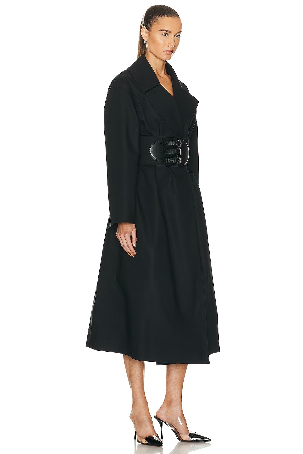 Belted Trench Coat Noir