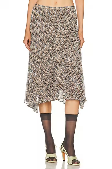 Ibo Pleated Skirt Grey