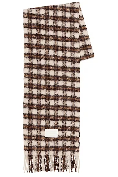 Check Scarf Beige & Brown