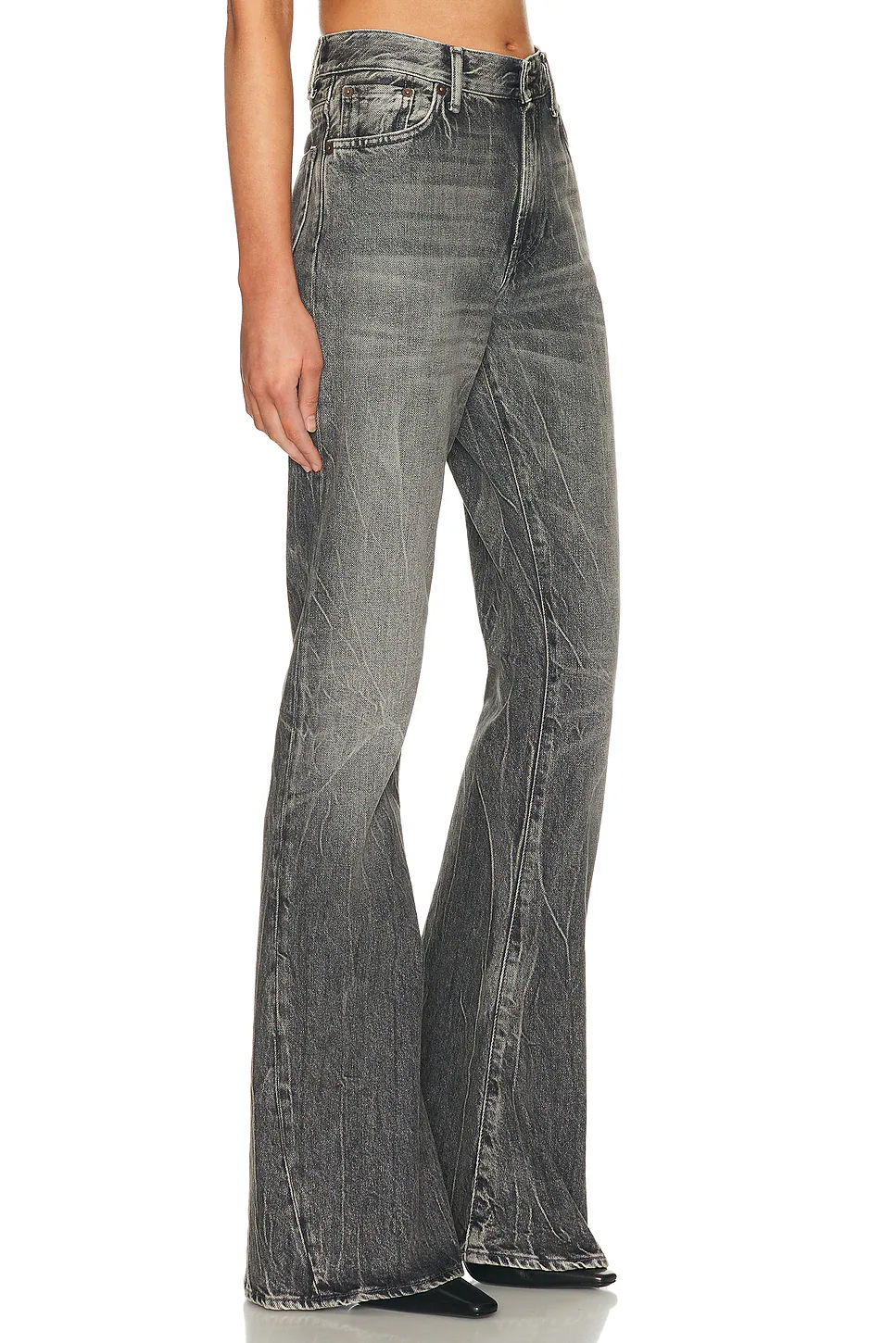 2025 Gothik Flare Leg Washed Black