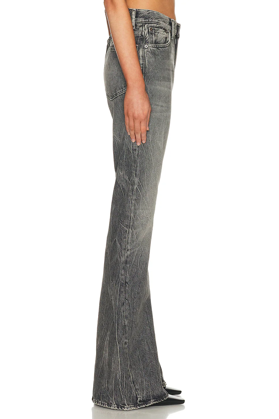 2025 Gothik Flare Leg Washed Black
