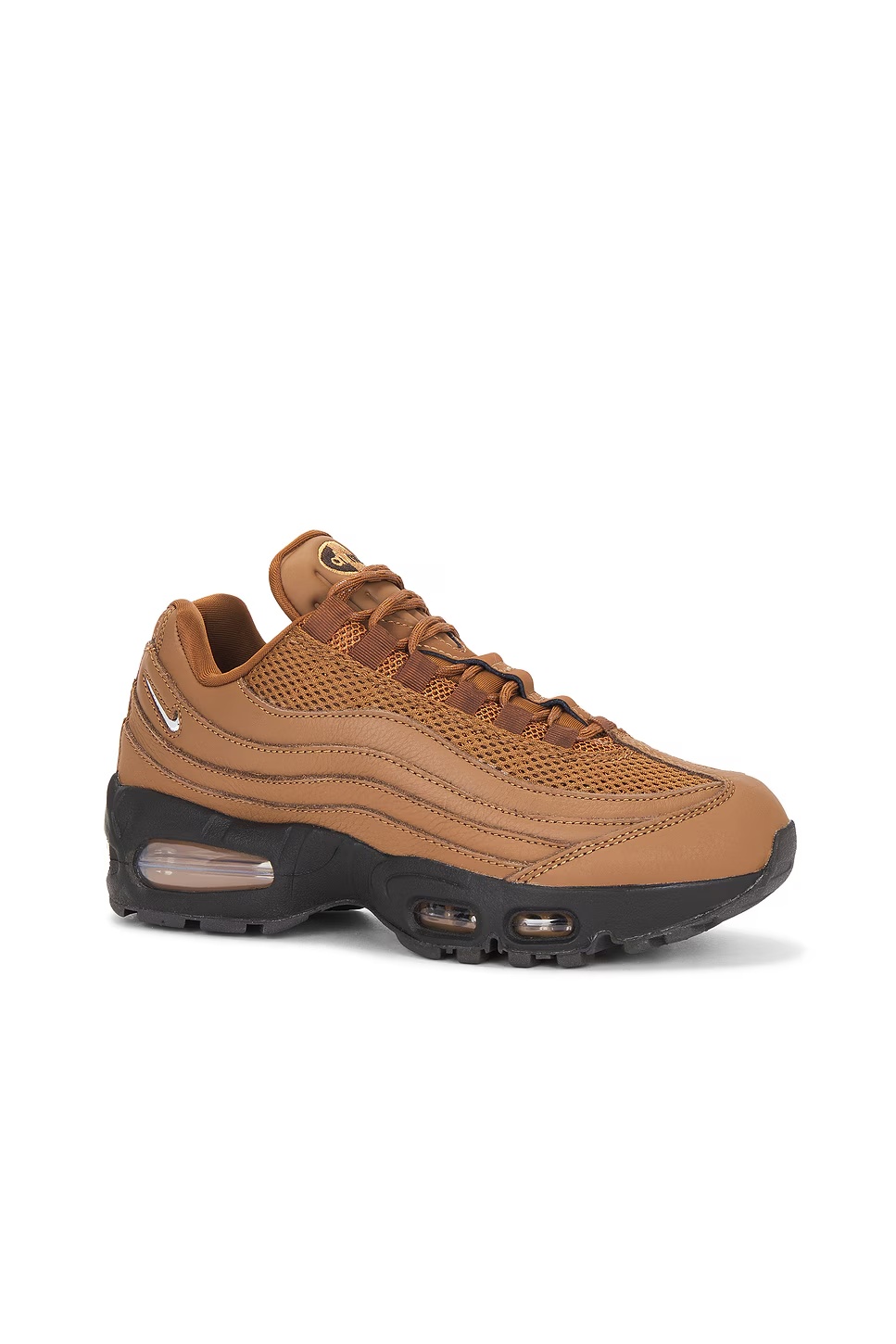 Air Max 95 Big Bubble Sneaker Light British Tan, Flax, & Velvet Brown