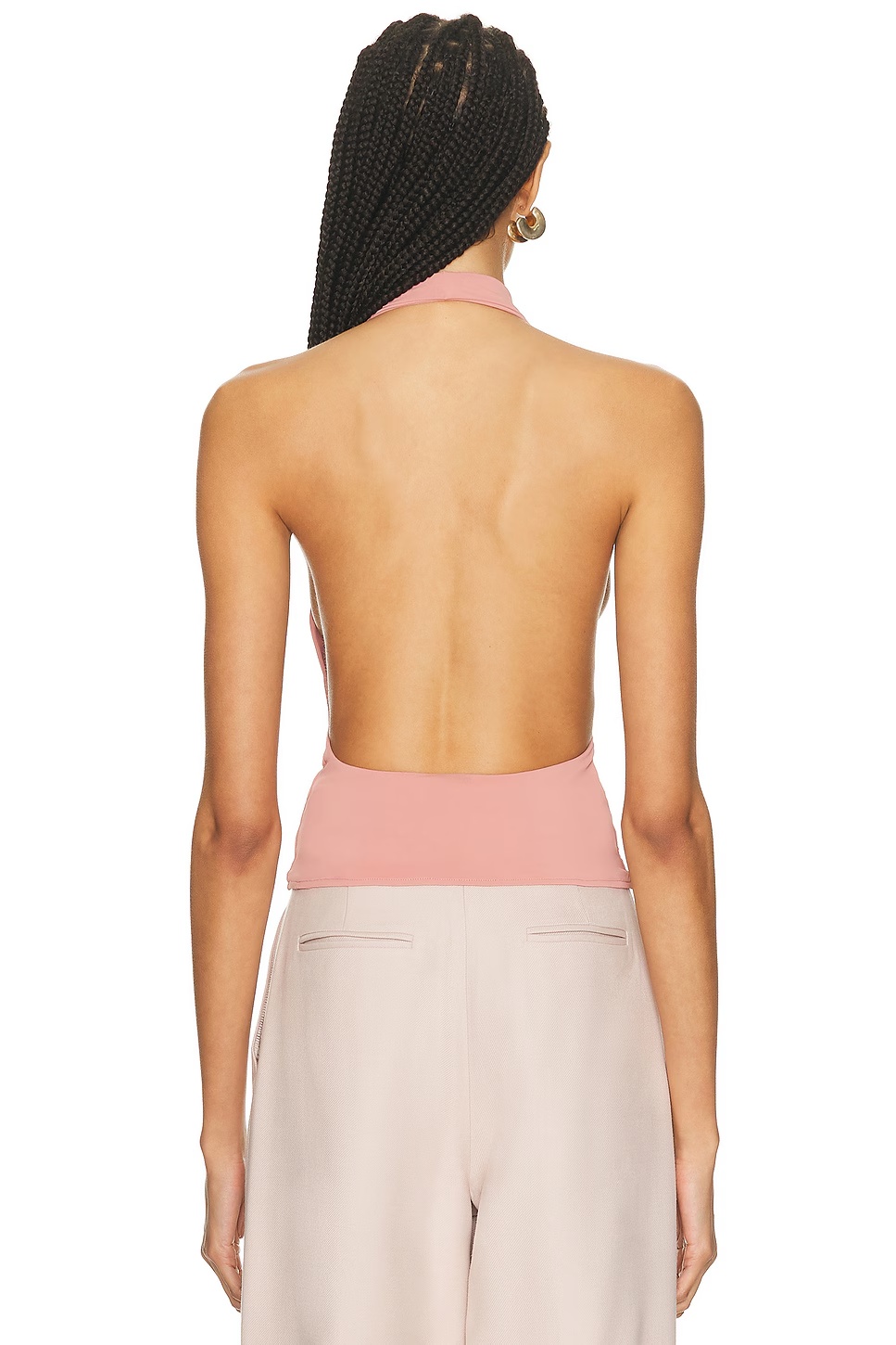 Nico Cowl Halter Top Dusty Rose
