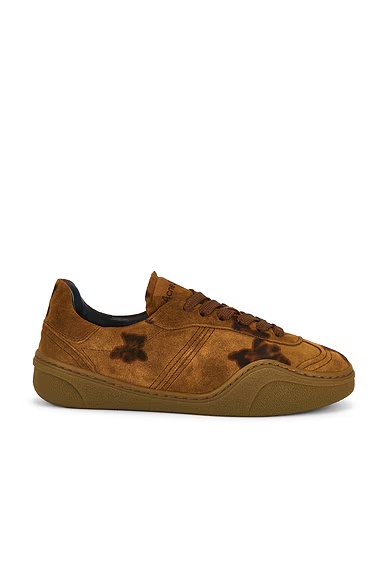 Bars Bear Print Sneaker Rust Brown