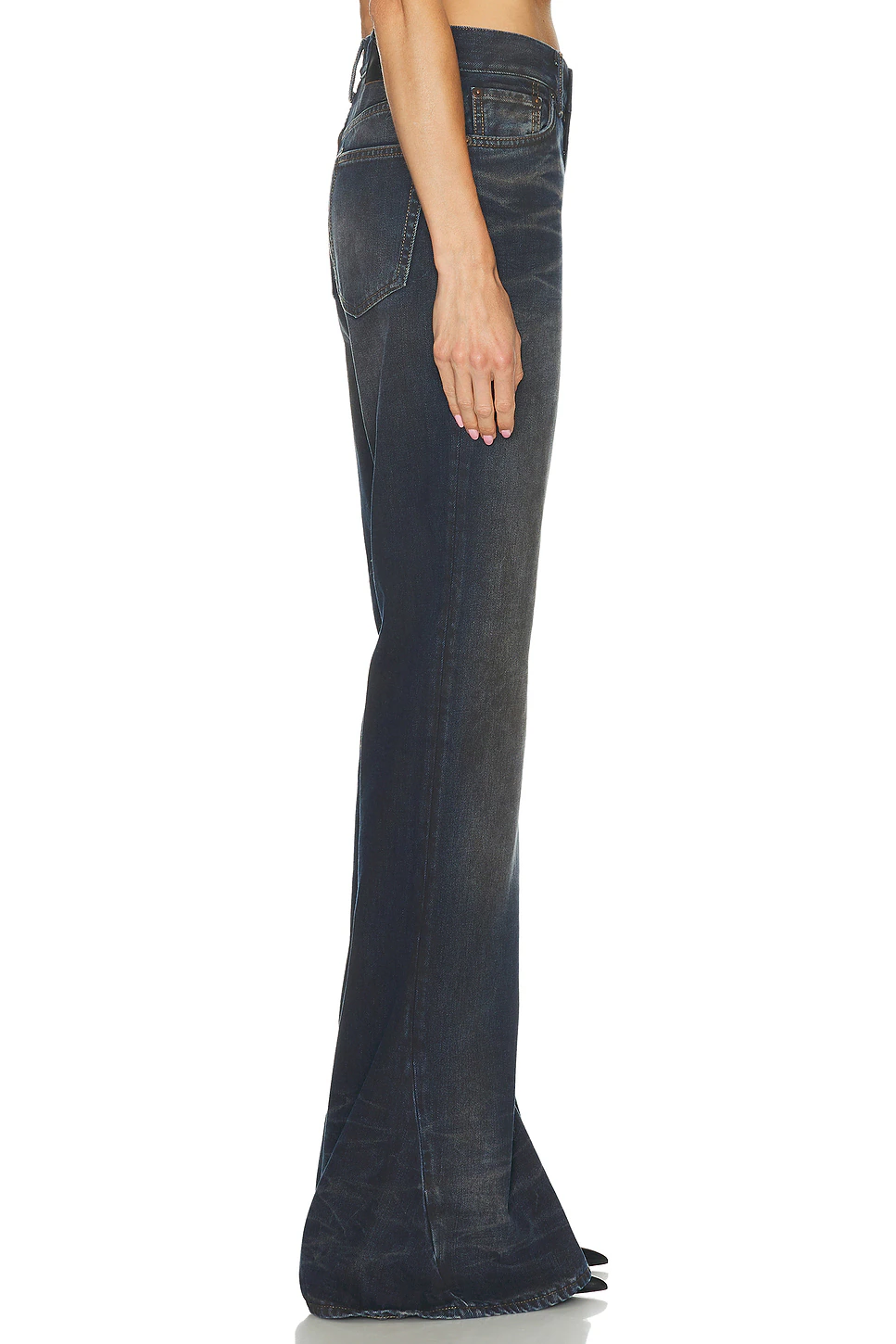 2024 5 Pocket Flare Jean Dark Blue