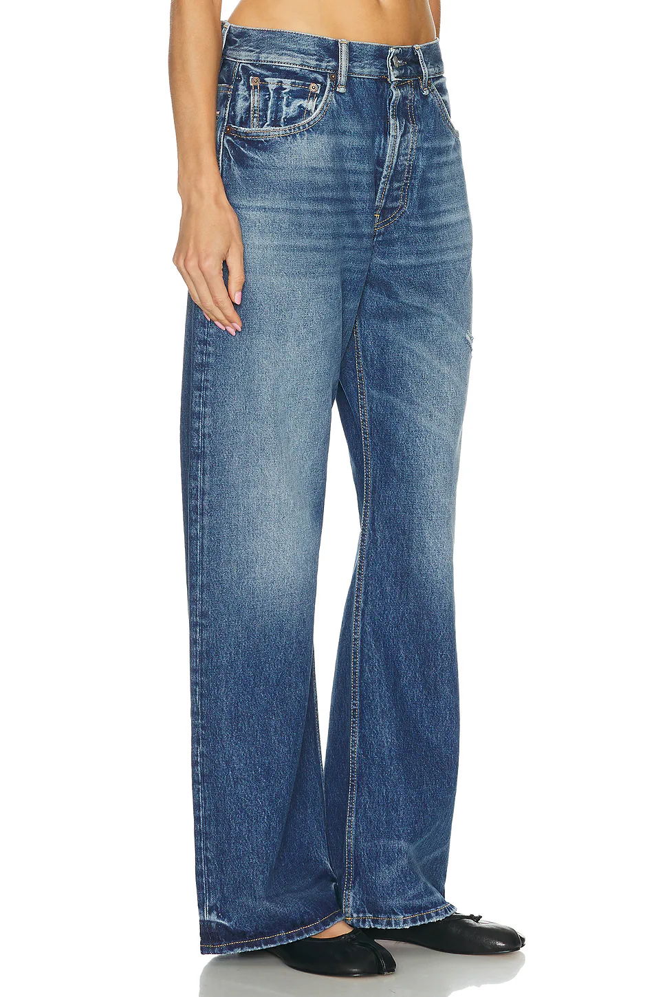 2021F Vintage Wide Leg Mid Blue