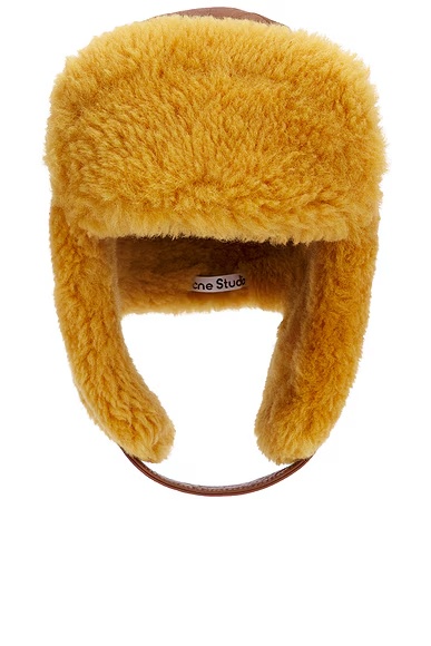Belmet Shearling Hat Rust Brown