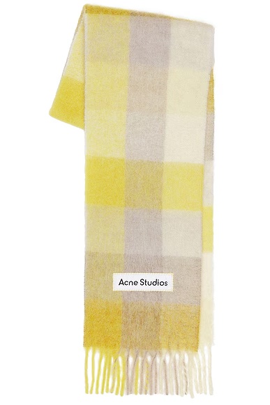 Vally Scarf Beige & Yellow