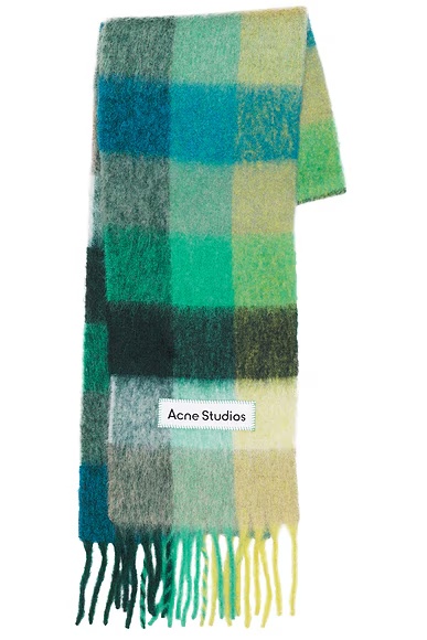 Vally Scarf Jade Green & Yellow