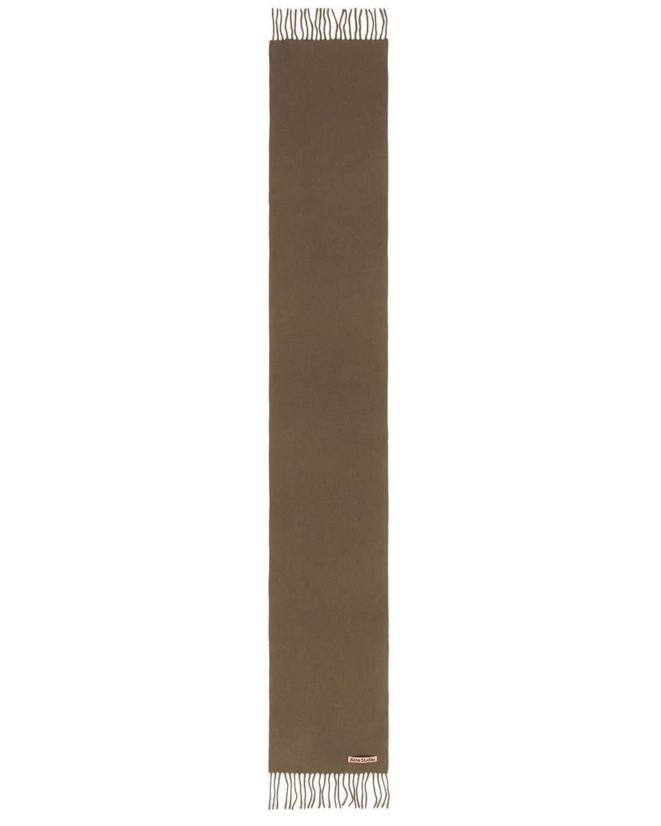 Canada Skinny Scarf Khaki Green