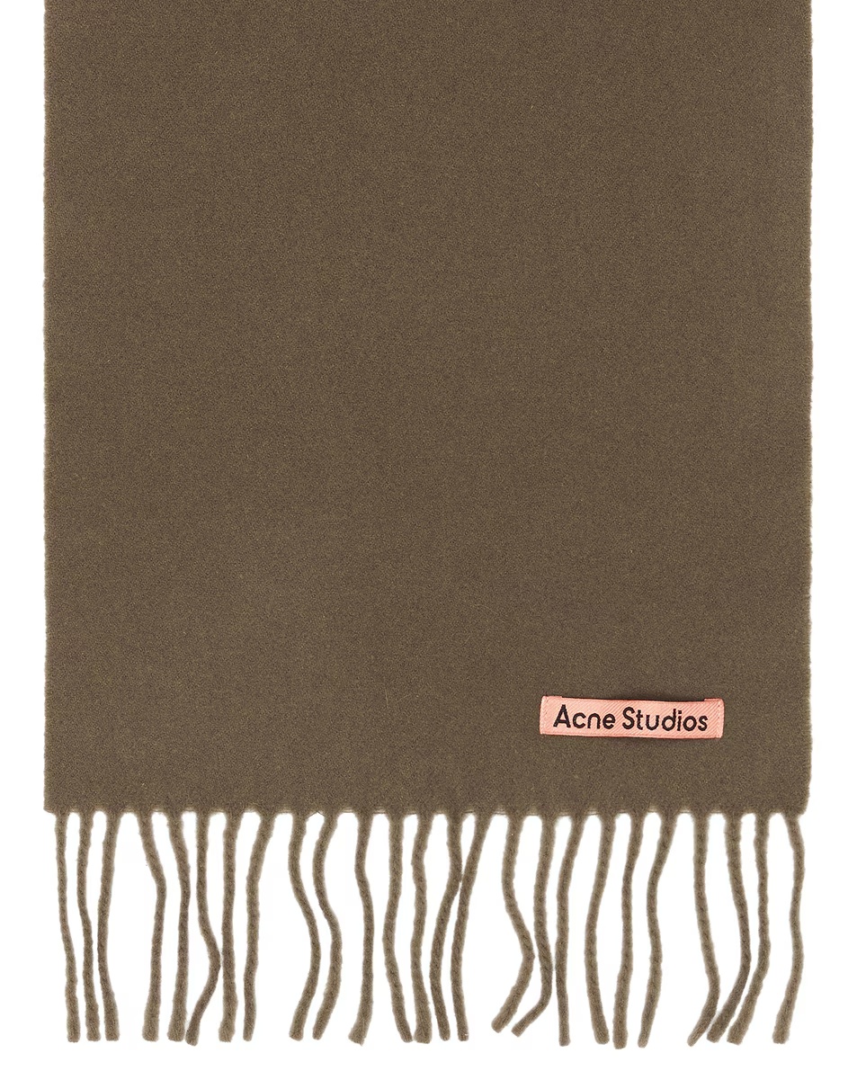 Canada Skinny Scarf Khaki Green