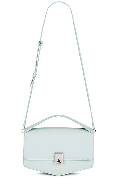 Le Papa Top Handle Bag Gris Vert