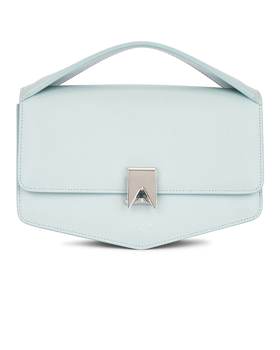 Le Papa Top Handle Bag Gris Vert