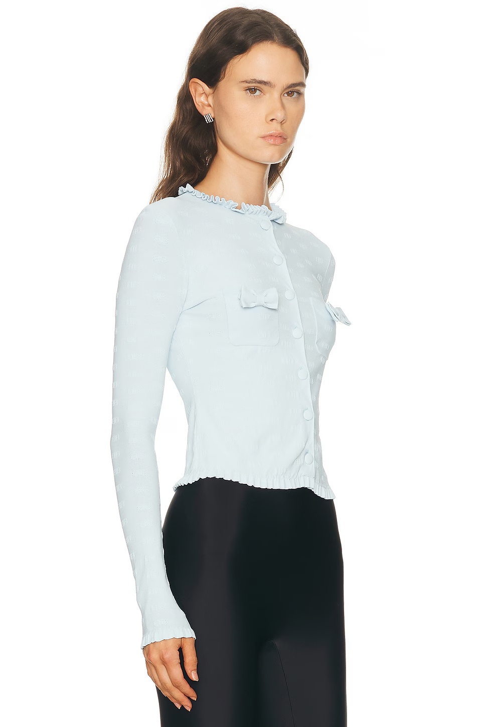 Fitted Cardigan Light Blue