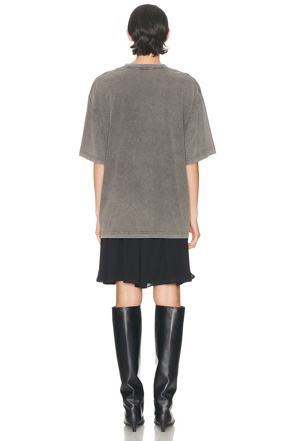Ennie College Shirt Dress Anthracite & Black
