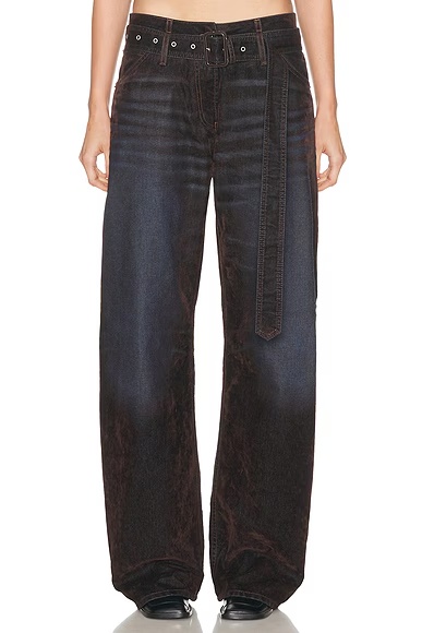 Page Wide Leg Brown & Blue