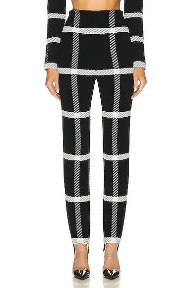 Tartan Leggin Noir & Blanc