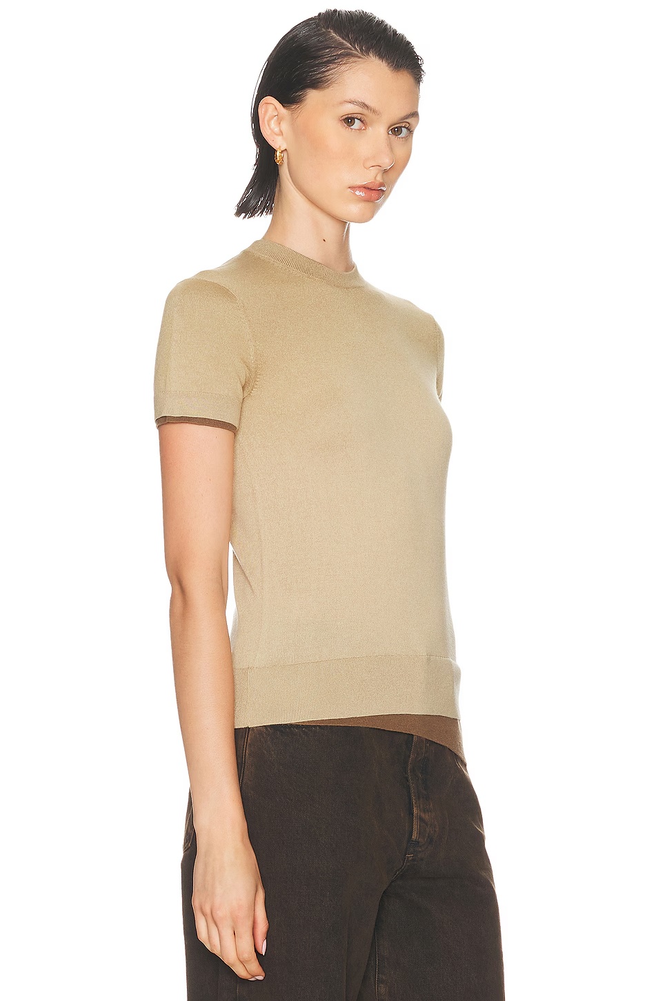 Kreien Silky Wool Top Sand Beige