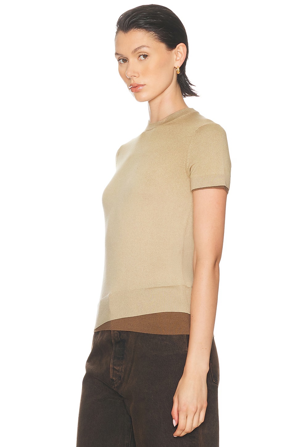 Kreien Silky Wool Top Sand Beige