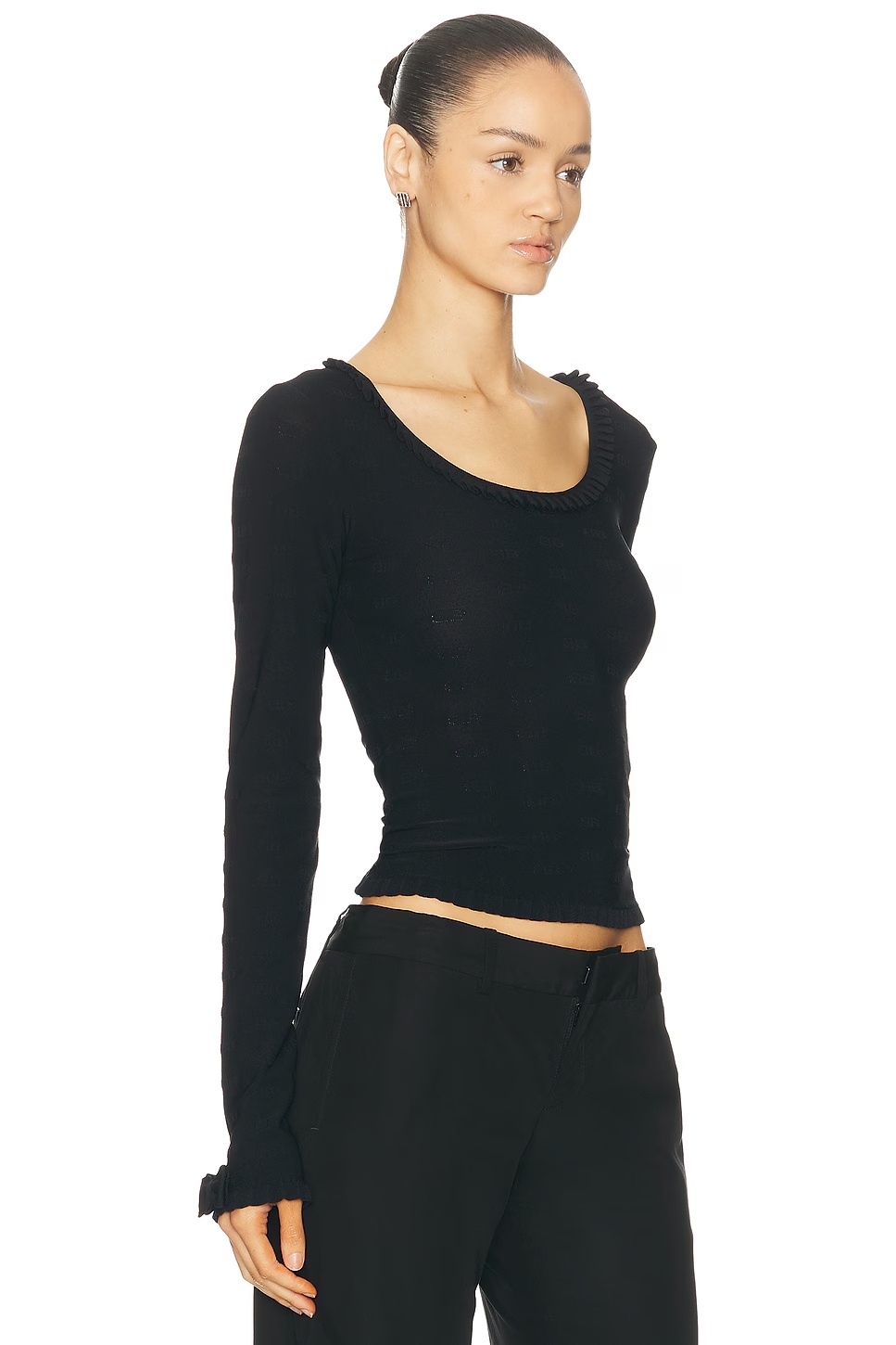Long Sleeve Top Black