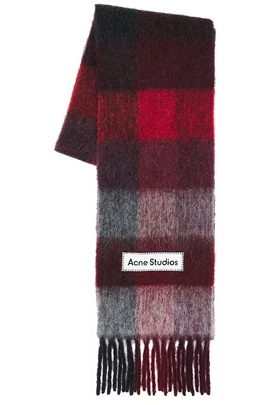 Vally Scarf Red & Black